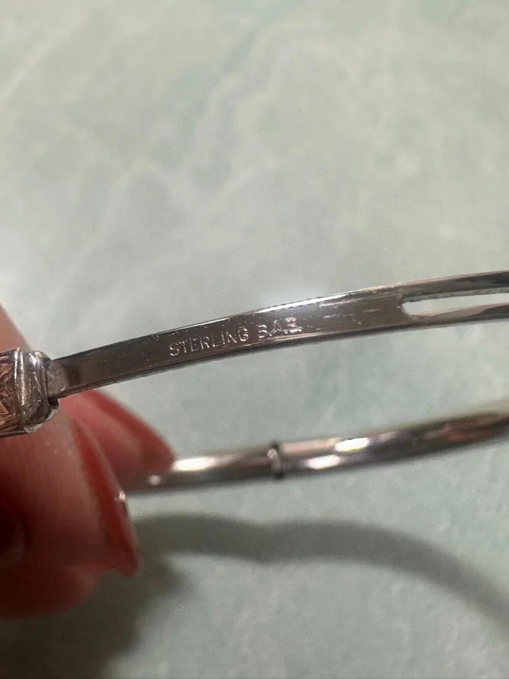 Vintage B.A.B. Ballou Sterling Silver Victorian Expanding Baby Bangle Heirloom